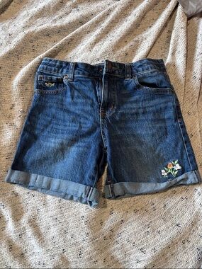 Cat & Jack Blue Denim Embroidered Girls' Shorts